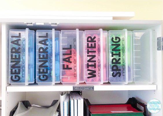 Yay! New organizer for my mini erasers🥰 Mini eraser storage idea for